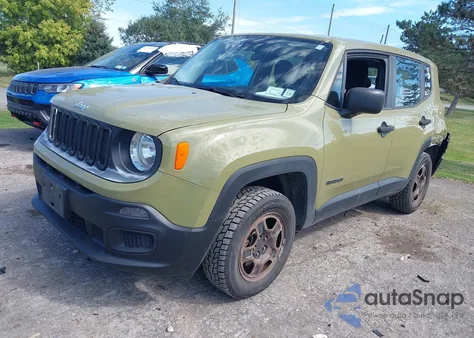 2015 Jeep Renegade Sport из США, поврежденный, VIN ZACCJBAT8FPB49371